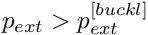 $ p_{ext} > p_{ext}^{[buckl]} $