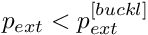 $ p_{ext} < p_{ext}^{[buckl]}$