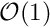 $ {\cal O}(1) $