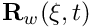 $ {\bf R}_w(\xi,t) $