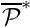 $ \overline{\cal P }^* $