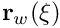 $ {\bf r}_w(\xi) $