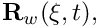 $ {\bf R}_w(\xi, t), $