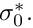 $ \sigma^*_0. $