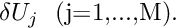 $ \delta U_{j} \ \ ($j=1,...,M$).$