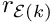 $ r_{{\cal E}(k)}$