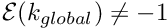 ${\cal E}(k_{global})\ne -1$