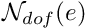 $ {\cal N}_{dof}(e)$