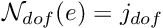 $ {\cal N}_{dof}(e)=j_{dof} $