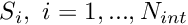 $S_{i}, \ i=1,...,N_{int} $