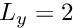 $ L_y=2 $