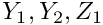 $ Y_1, Y_2, Z_1 $