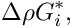 \[ \Delta\rho G^{*}_{i}, \]