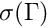 $ \sigma(\Gamma)$