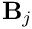 $ {\bf B}_j
$