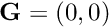 $ {\bf G} = (0,0)$