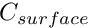 $ C_{surface} $