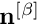 $ \mathbf{n}^{[\beta]} $