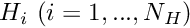 $ H_i \ (i=1,...,N_H)$