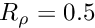 $ R_\rho = 0.5 $