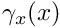 $ \gamma_{x}(x) $