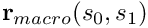 ${\bf r}_{macro}(s_0, s_1)$