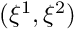 $ (\xi^1,\xi^2) $