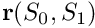 $ {\bf r}(S_0,S_1) $